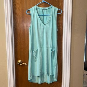 Women’s faux suede sleeveless dress
